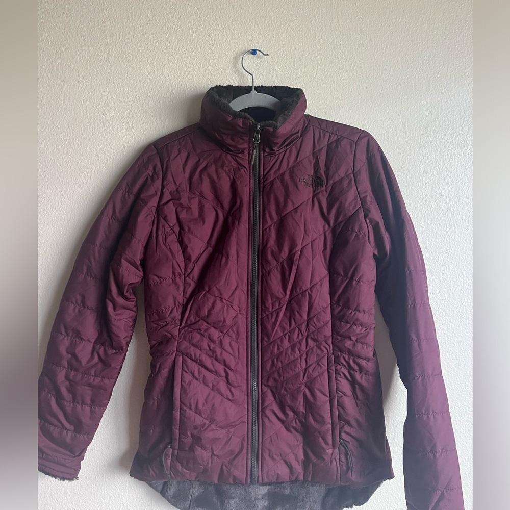 North face reversible puffer jacket